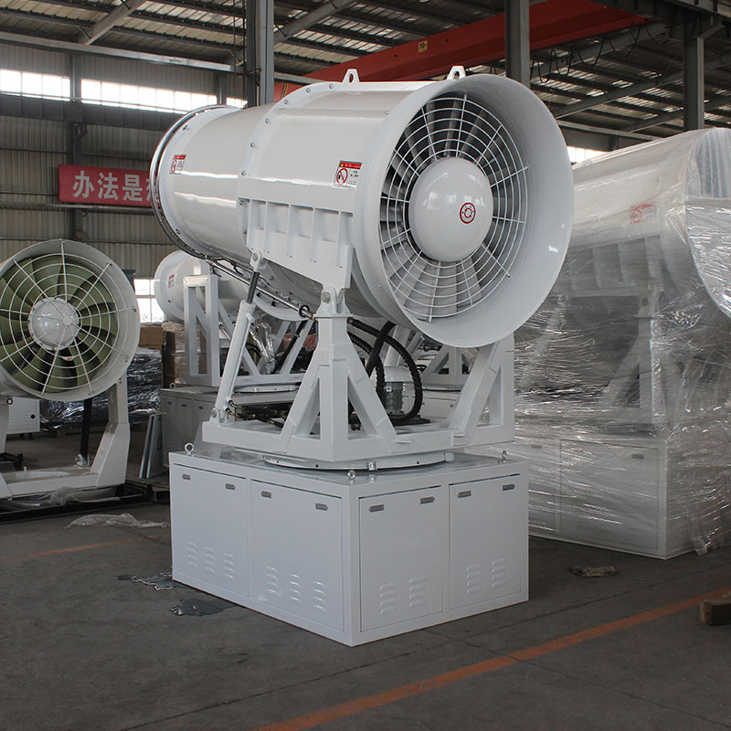 降塵霧炮機的電源及水源是怎么接的？