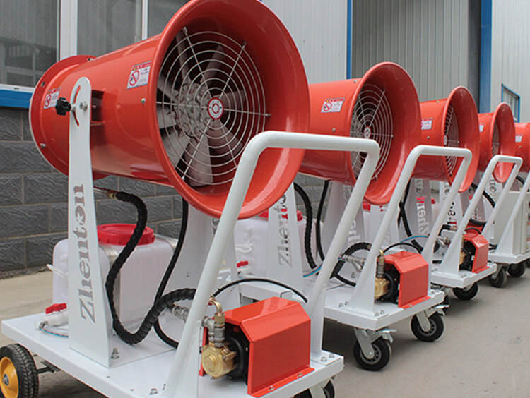 將除塵霧炮機(jī)連接到電源和水源時(shí)，請注意以下幾點(diǎn)：