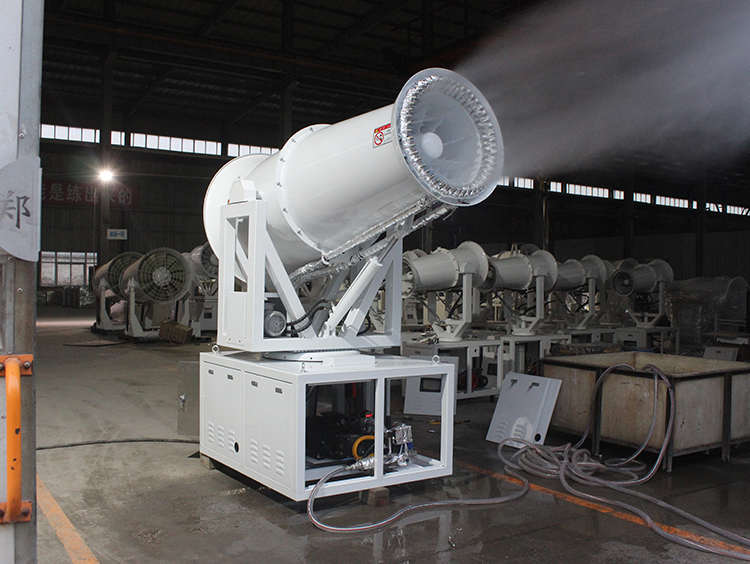 除塵霧炮機參數分析-使用前后粉塵濃度采樣