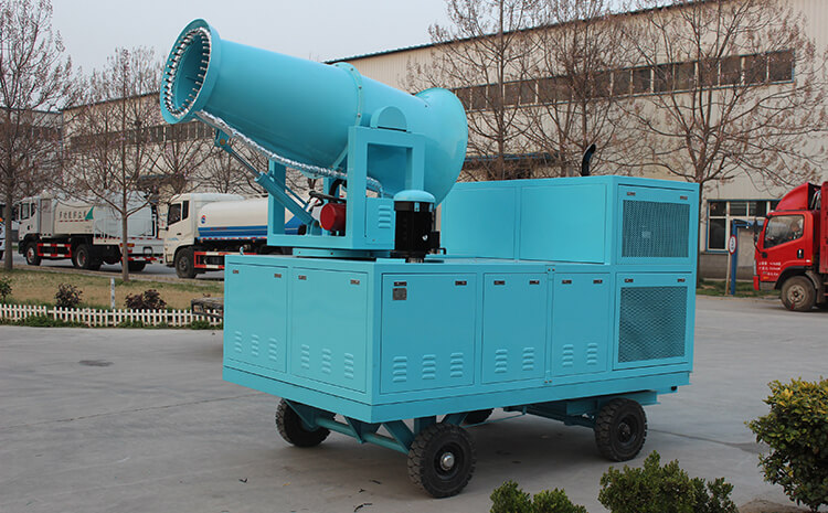 鋼廠霧炮機(jī)抑塵除濕的基本原理是什么？